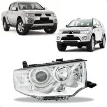 Farol Pajero Dakar e L200 2009 A 2015 Cromado