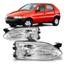 Farol palio 1996/2000 cromado vidro ld