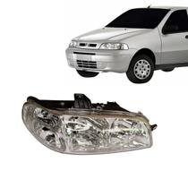 Farol Pálio G2 2001 á 2007 Foco Duplo Carcaça Preta Cromado