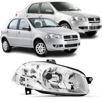 Farol palio g4 2008 2016 mascara cromada foco simples le - BBS