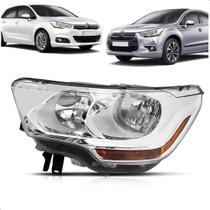 Farol para Citroen C4 Lounge 2014 A 2016 Ds4 11/16 Eletrico