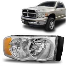 Farol para Dodge Ram 2004 2005 Cromado