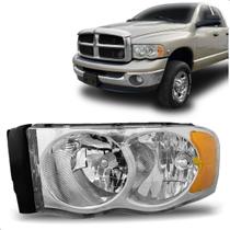 Farol para Dodge Ram 2004 2005 Cromado