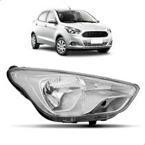Farol para Ford KA 2015 2016 2017 2018 Cromado Manual Farol para Ford KA 2015 2016 2017 2018 Cromado Manual
