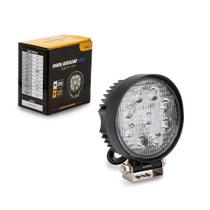 Farol Para Tratores Agrícolas Redondo 9 Leds 27W 9V/60V ul