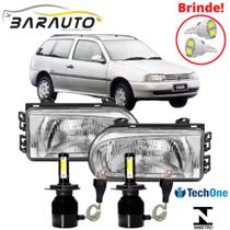 Farol parati g2 1995 até 2000 masc cromado super led techone Farol parati g2 1995 até 2000 masc cromado super led techone