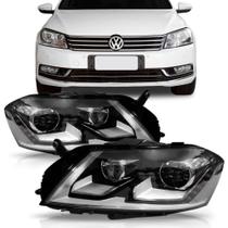 Farol passat 2011 a 2014 eletrico com led com projetor