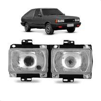 Farol Passat Pointer 1983 A 1988 Cromado Foco Duplo