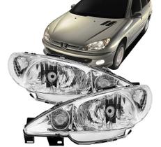 Farol peugeot 206 sw 2000 2001 2002 2003 2004 205 2006 foco simples liso