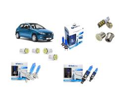 Farol Peugeot 206 Todos Anos Kit Lampadas Led Superbranca