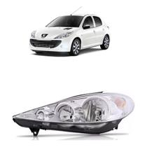 Farol Peugeot 207 2008 2009 2010 2011 2012 2014 Cromado Lado Esquerdo Farol Peugeot 207 2008 2009 2010 2011 2012 2014 Cromado Lado Esquerdo