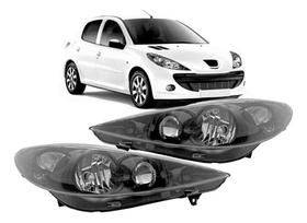Farol peugeot 207 mas/negra par