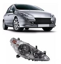 Farol Peugeot 307 2001 Á 2006 Com Auxiliar Direito