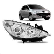 Farol Peugeot 307 Ano 2007 2008 2009 2010 2011 Com Auxiliar