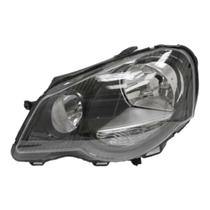 Farol polo 07 08 09 10 11 12 13 14 mascara negra esquerdo