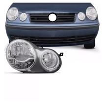 Farol Polo 2003 2004 2005 2006 LD Foco duplo Mascara Cromada