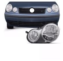 Farol Polo 2003 2004 2005 2006 LE Foco duplo Mascara Cromada