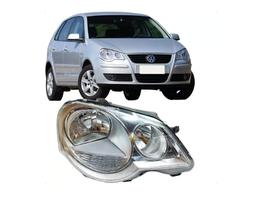 Farol Polo 2006 ate 2010 Cromado Lado Direito BapImports Farol Polo 2006 ate 2010 Cromado Lado Direito BapImports