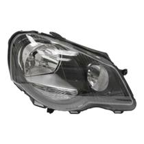 Farol polo 2007 a 2014 mascara negra ld - direito