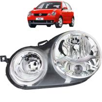 Farol Polo Hatch e Sedan 2003 2004 2005 2006 Cromado