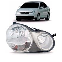 Farol Polo Hatch Sedan 2003 2004 2005 2006 Máscara Cromada TYC