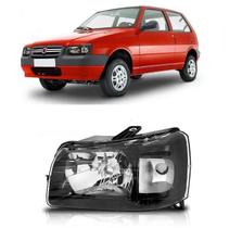 Farol Preto Pisca Cinza Fiat Uno Economy 2004 a2013 Esquerdo