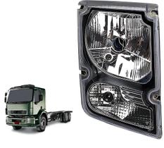 Farol Principal Caminhão VL VM 2006 até 2013 LE (Preto)