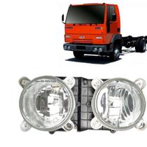 Farol Principal Cromado Duplo Bojo Horizontal para Caminhão Ford Cargo 2000 a 2012