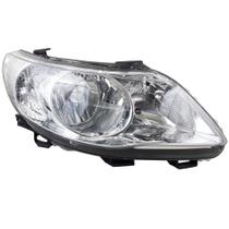 Farol Principal Cromado Duplo com Carcaça Preta Gol Voyage Saveiro Versão G5 2008 até 2013 Farol Principal Cromado Duplo com Carcaça Preta Gol Voyage Saveiro Versão G5 2008 até 2013