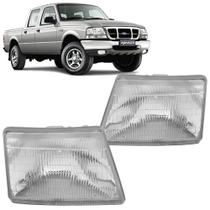 Farol Principal Cromado para Ford Ranger 1998 a 2003