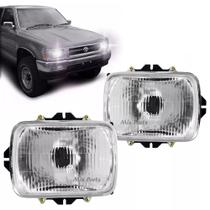 Farol Principal Cromado para Hilux 1993-2001 e L200 1992-1999