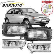 Farol principal e neblina gol g2 1995 até 2000 masc preta
