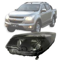 Farol principal mascara negra s10 lt 2012/2016 esquerdo Farol principal mascara negra s10 lt 2012/2016 esquerdo
