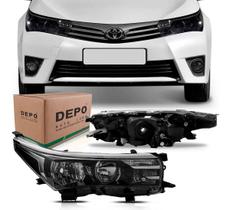 Farol Principal Toyota Corolla 2014 A 2017 Lado Esquerdo (Motorista) Sem Projetor Farol Principal Toyota Corolla 2014 A 2017 Lado Esquerdo (Motorista) Sem Projetor