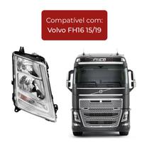 Farol Principal Volvo Fh16 2015 A 2019 Novo Led LD Ou LE Farol Principal Volvo Fh16 2015 A 2019 Novo Led LD Ou LE