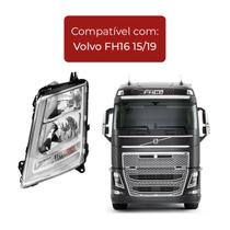 Farol Principal Volvo Fh16 2015 A 2019 Novo Led LD Ou LE Farol Principal Volvo Fh16 2015 A 2019 Novo Led LD Ou LE