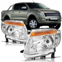 Farol Ranger 2013 2014 2015 2016 Máscara Cromada Farol Ranger 2013 2014 2015 2016 Máscara Cromada