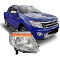 Farol Ranger 2013/2016 Mascara Cromada Direito Farol Ranger 2013/2016 Mascara Cromada Direito