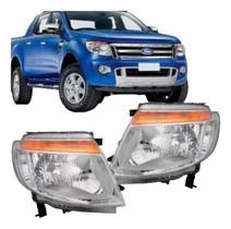 Farol Ranger 2013 a 2016 mascara negra Elétrico esquerdo