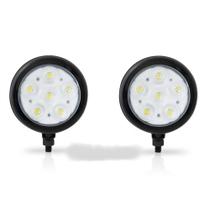 Farol Redondo 6W Branco - Par Farol Redondo 6W Branco - Par