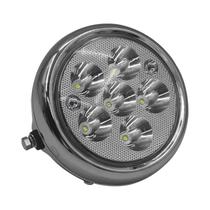 Farol Redondo LED De 5 Polegadas 12V-80V Com 6 Lâmpadas Circulares Para Acessórios De Scooter