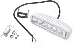 Farol Refletor Em Alumínio E Base Inox Para Deck 6 Leds