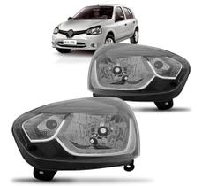 Farol renault clio 2013 2014 2015 2016 máscara negra Farol renault clio 2013 2014 2015 2016 máscara negra