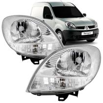 Farol Renault Kangoo 2009 2010 2011 2012 2013 Cromado Farol Renault Kangoo 2009 2010 2011 2012 2013 Cromado