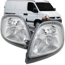 Farol Renault Master 2009 2010 2011 Cromado
