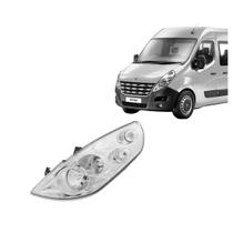 Farol Renault Master 2012 a 2018 Cromado Esquerdo