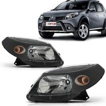 Farol Sandero 2007 2008 2009 2010 2011 Mascara Negra