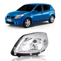Farol Sandero 2007 2008 2009 2010 Cromado