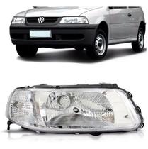 Farol saveiro 1999 a 2005 g3 masc cromada com defletor foco simples ld