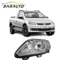 Farol saveiro 2008 09 10 a 2013 g5 mascara cromada esquerdo Farol saveiro 2008 09 10 a 2013 g5 mascara cromada esquerdo